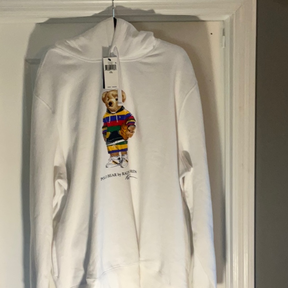 Polo by Ralph Lauren White Sweater with Colorful Graphic Design